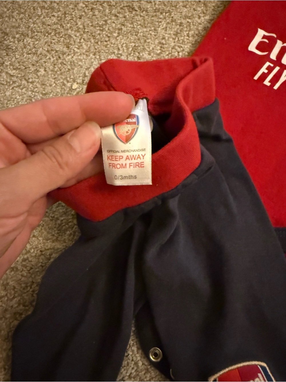 Arsenal Infant Two-Piece Set 0-3M - Picture 5 of 5